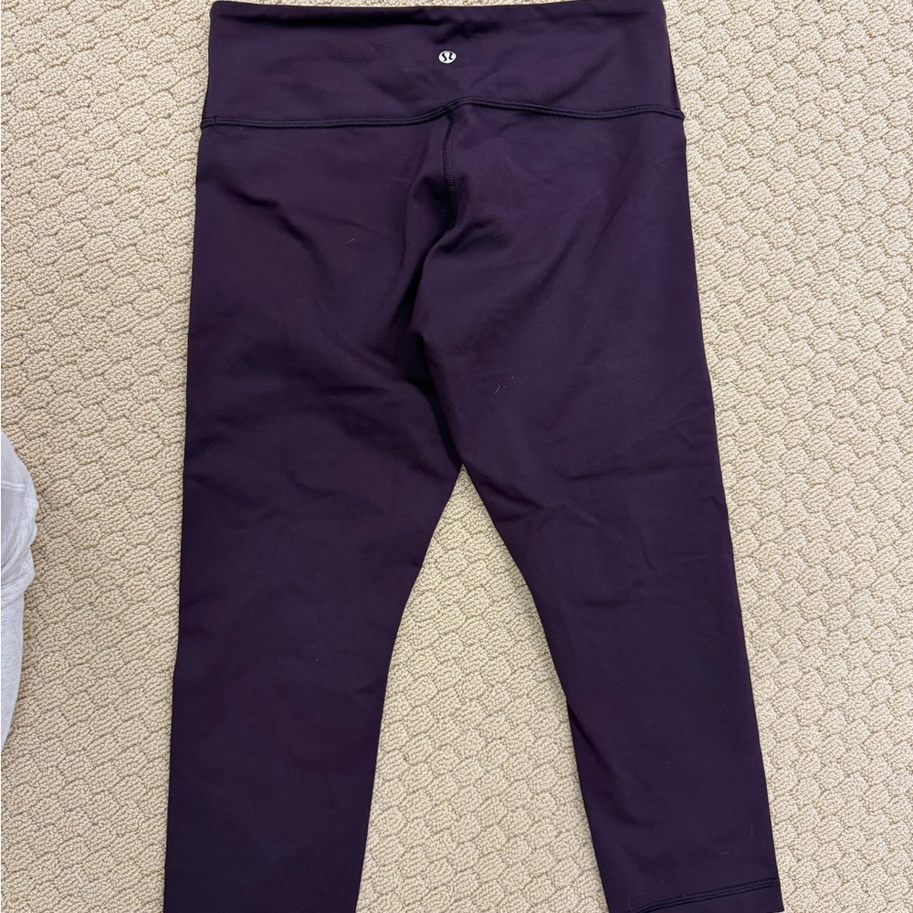 lululemon athletica Eggplant Crop Leggings